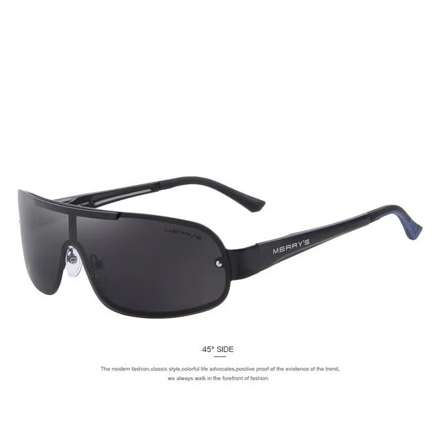 Men's Designer HD Goggle Integrated Eyewear Classic Polarized Sunglasses