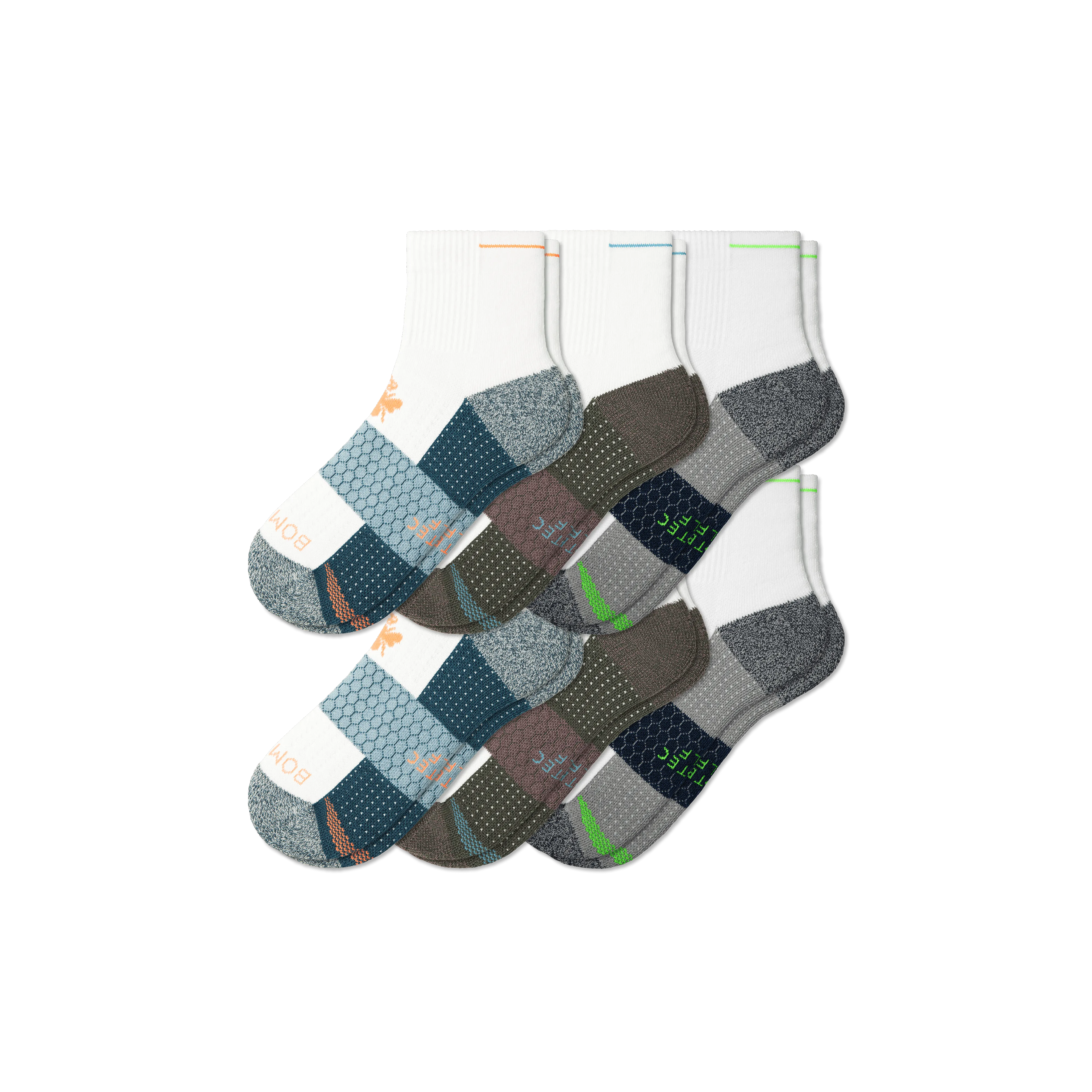 Men's Golf Quarter Sock 6-Pack