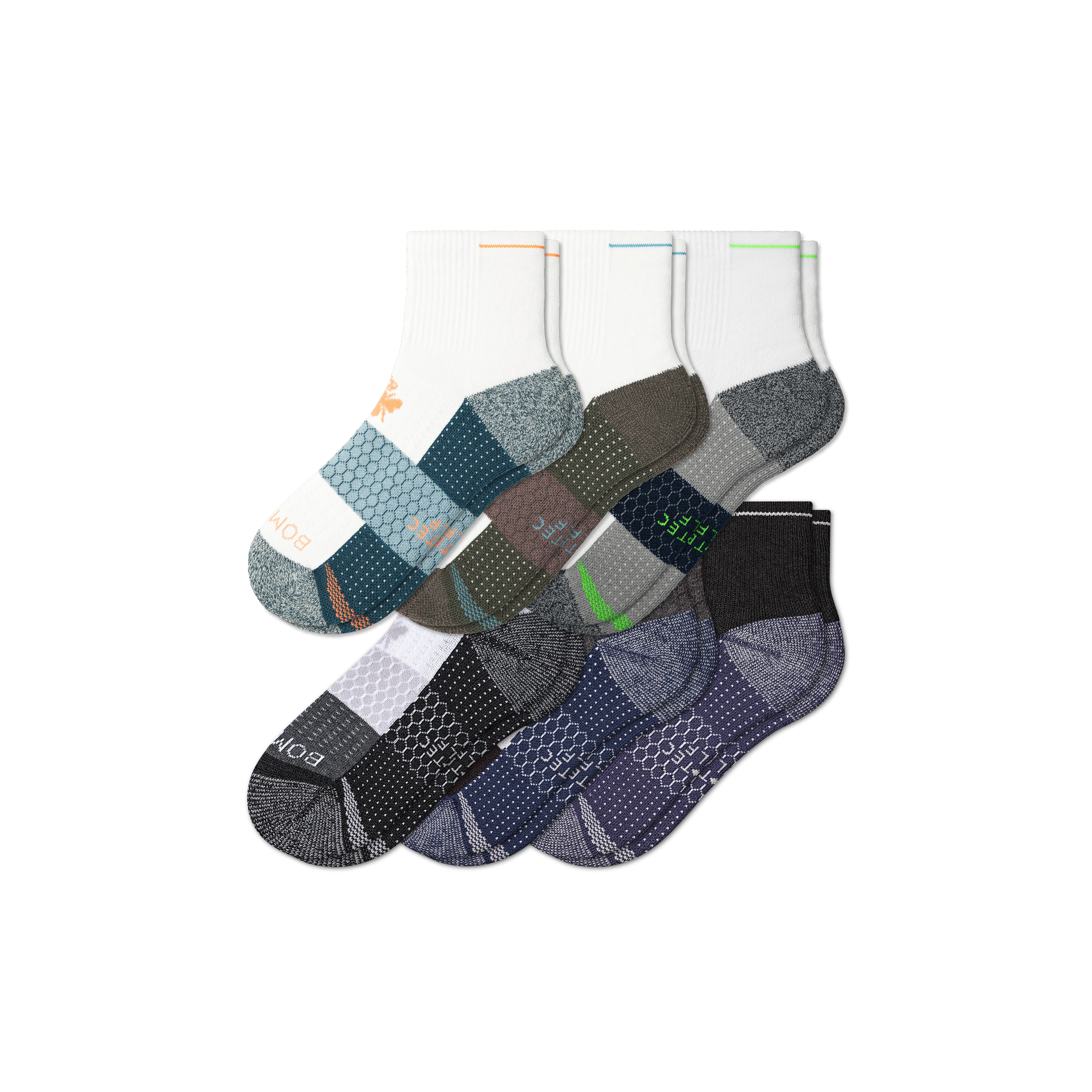 Men's Golf Quarter Sock 6-Pack