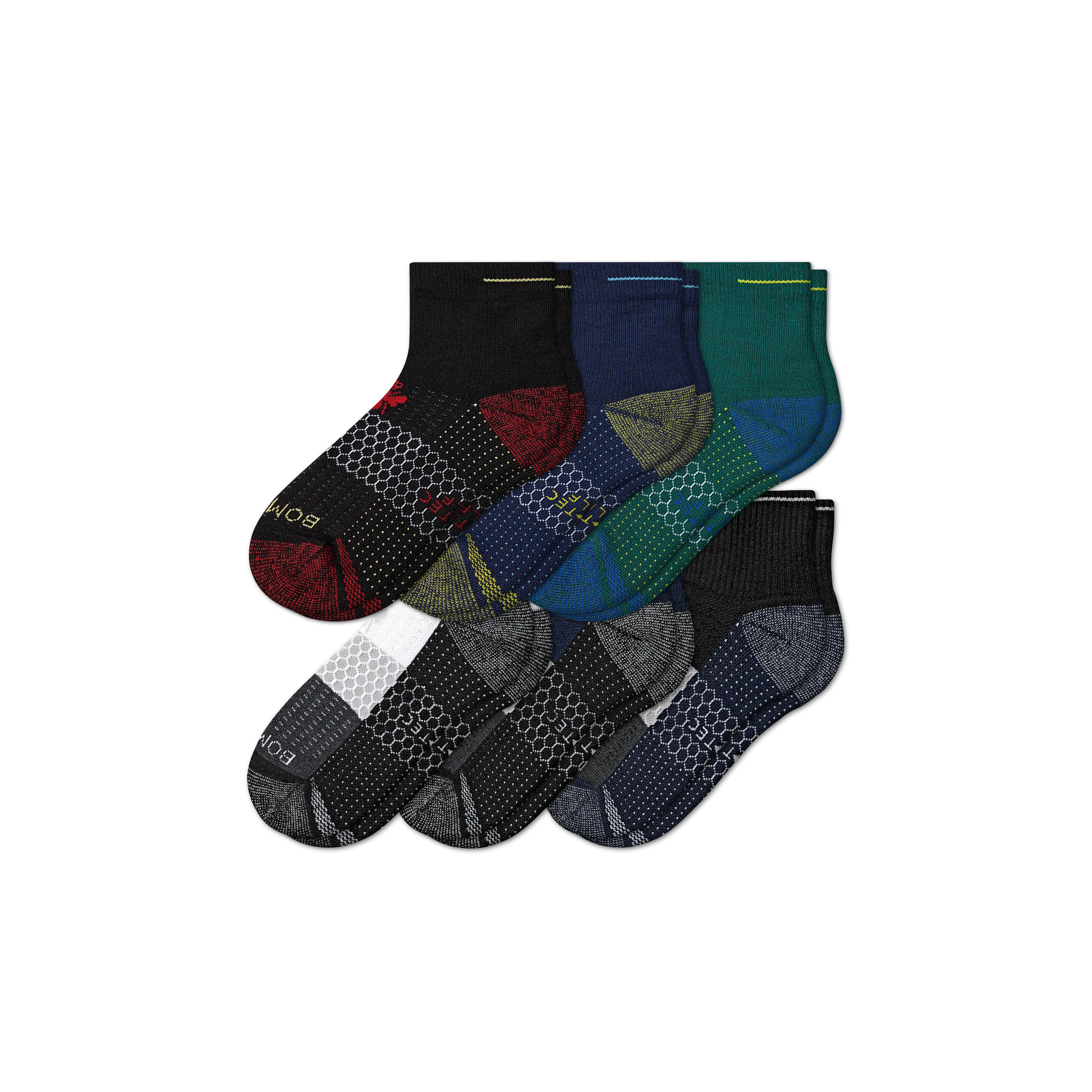 Men's Golf Quarter Sock 6-Pack