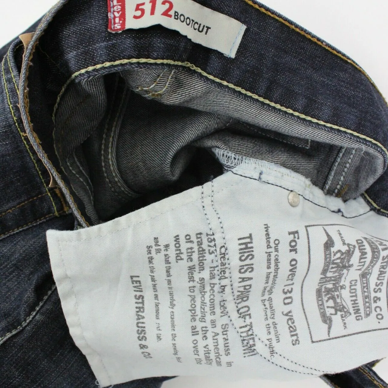 Mens LEVIS 512 Jeans Dark Blue | W31 L34