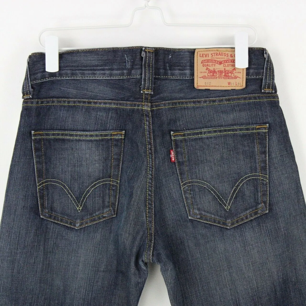 Mens LEVIS 512 Jeans Dark Blue | W31 L34