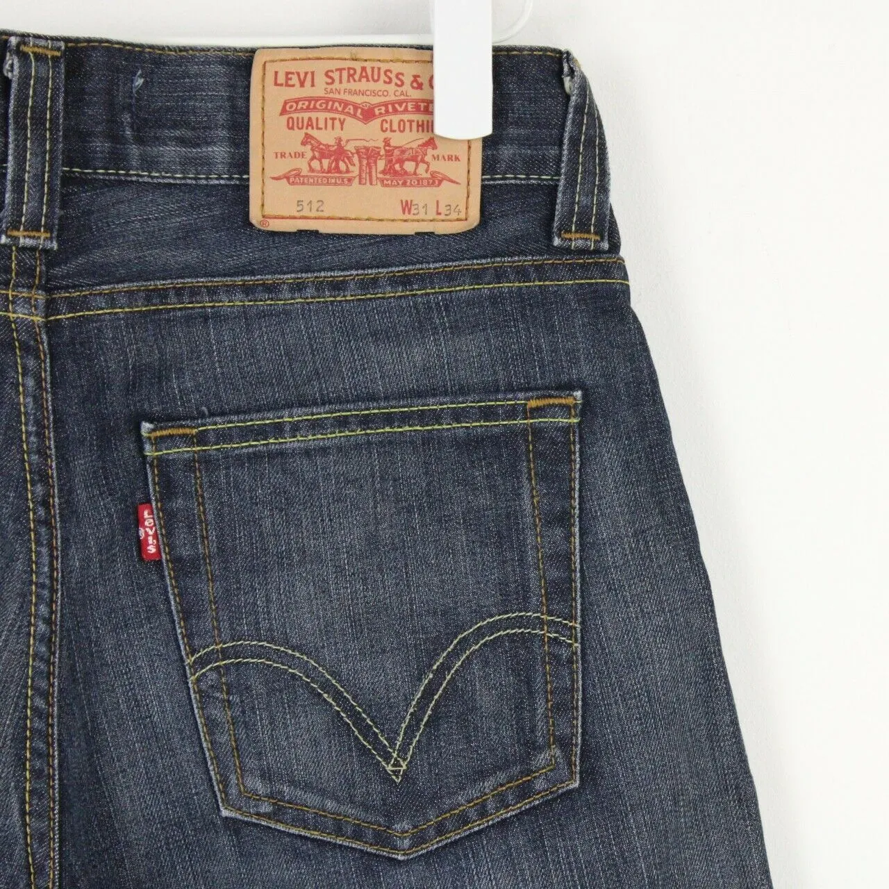 Mens LEVIS 512 Jeans Dark Blue | W31 L34