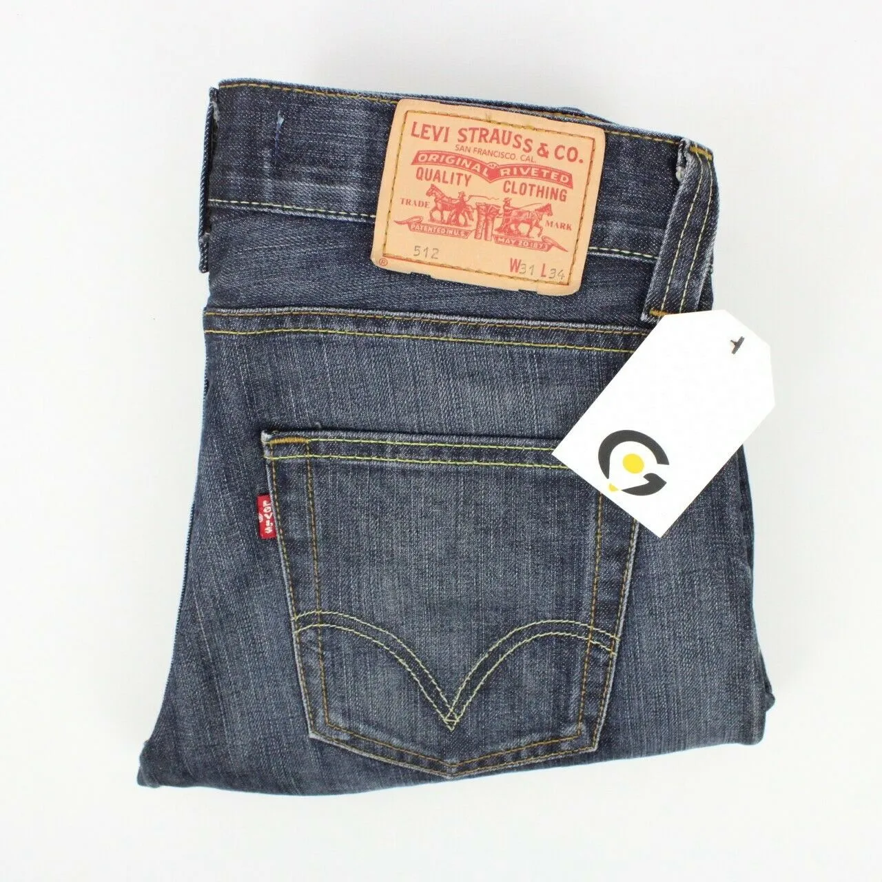 Mens LEVIS 512 Jeans Dark Blue | W31 L34