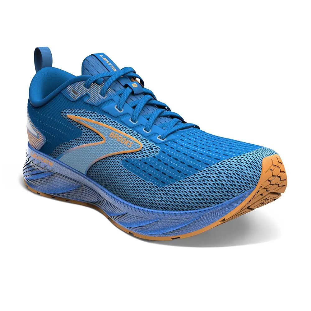 Men's Levitate 6 Running Shoe  - Classic Blue/Orange - Regular (D)