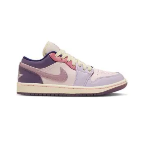 Nike women's air jordan 1 low (pastel plum/ light soft pink/ plum fog/ pastel purple/ pink/ ratan) s