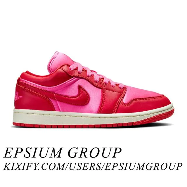 Nike women's air jordan 1 low se (pink blast/ pink blast/ chile red/ sail) sizes 5-12 fb9893-600