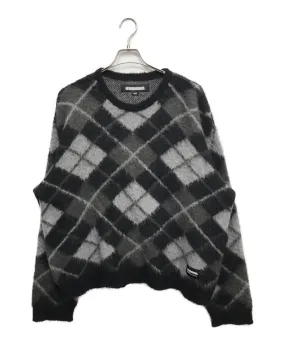 [Pre-owned] NEIGHBORHOOD Argyle Pattern Mohair Sweater Knit Sweater Mohair Knit 232FUNH-KNM03