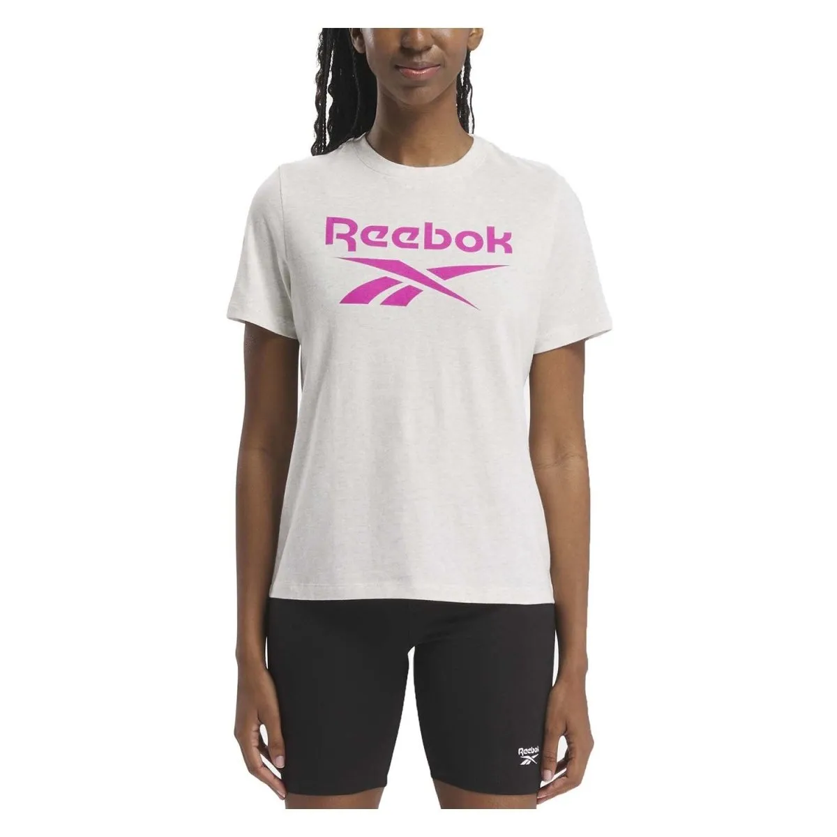 REEBOK WOMEN'S LOGO PINK TEE