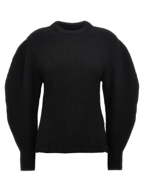 Ribbed Sweater Sweater, Cardigans Black