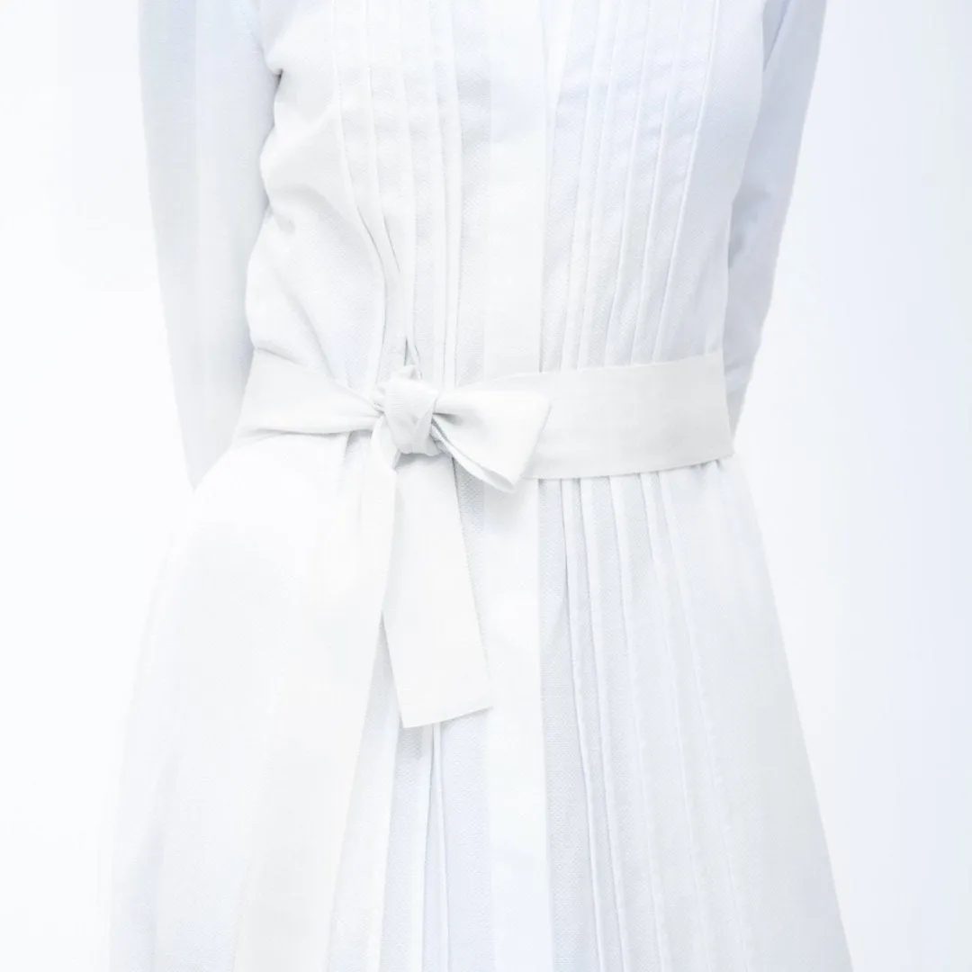 Ribbon Belt, Wide - Pure White