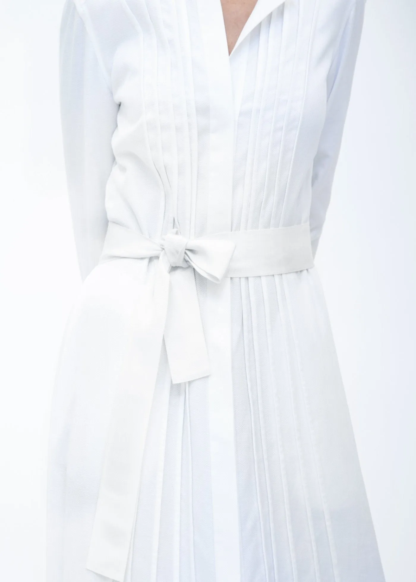 Ribbon Belt, Wide - Pure White