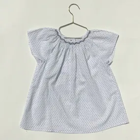 Rose & Theo White Blouse With Smocked Detailing: 6 Years