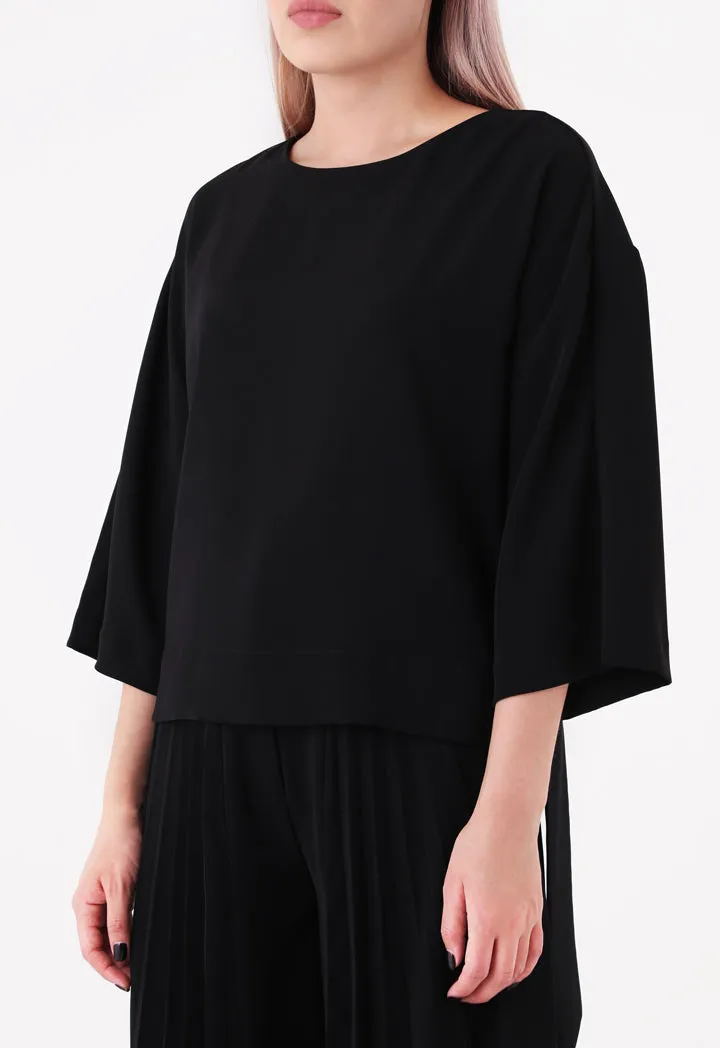 Side Tie Hem Blouse