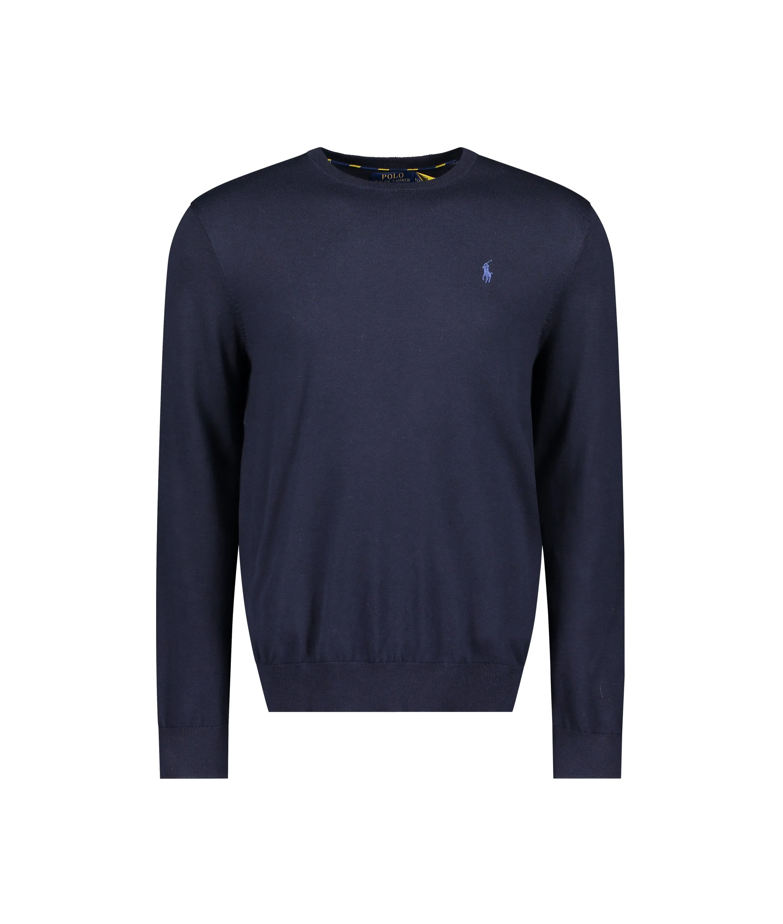 Slim Fit Cotton Sweater - Navy