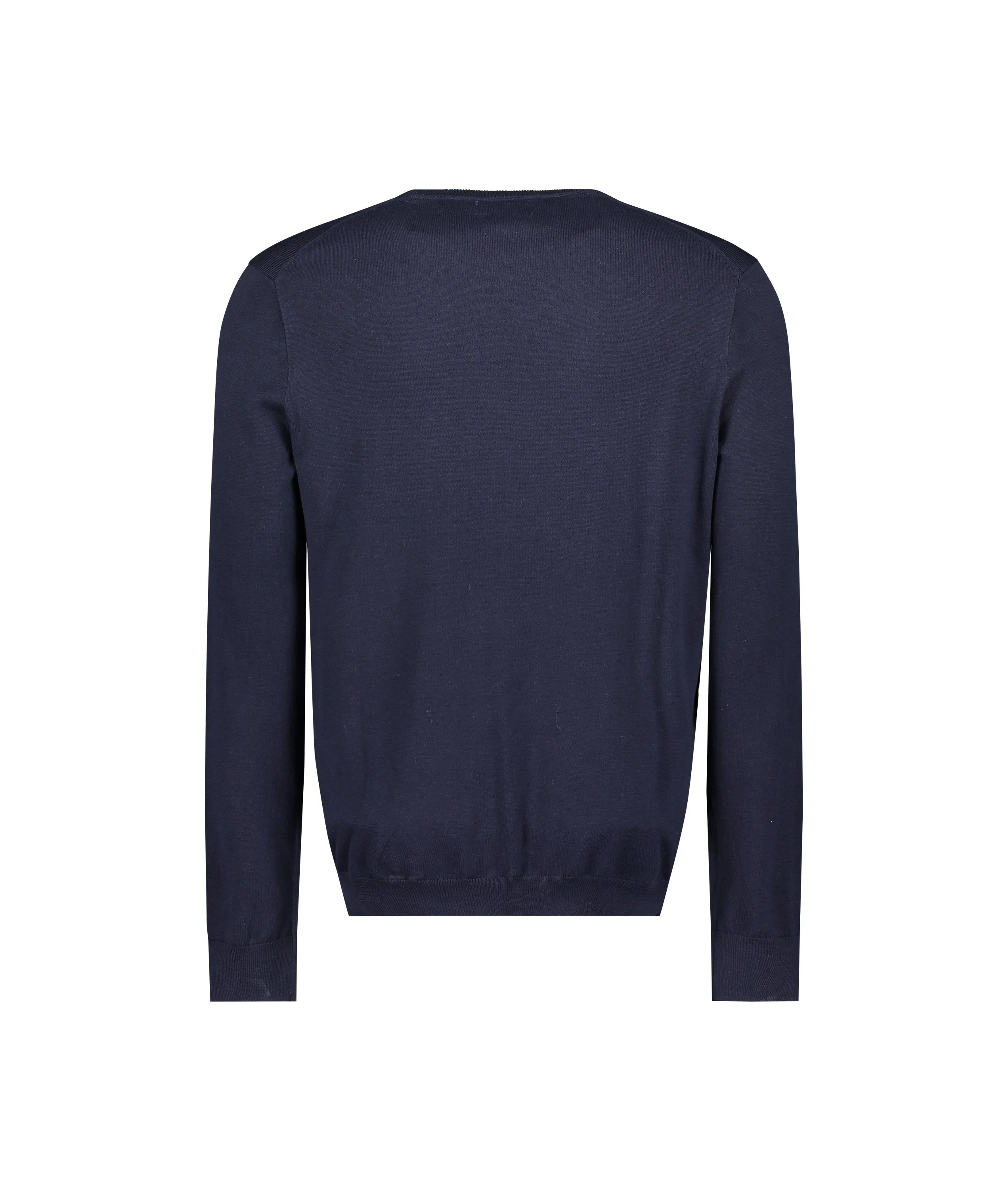 Slim Fit Cotton Sweater - Navy