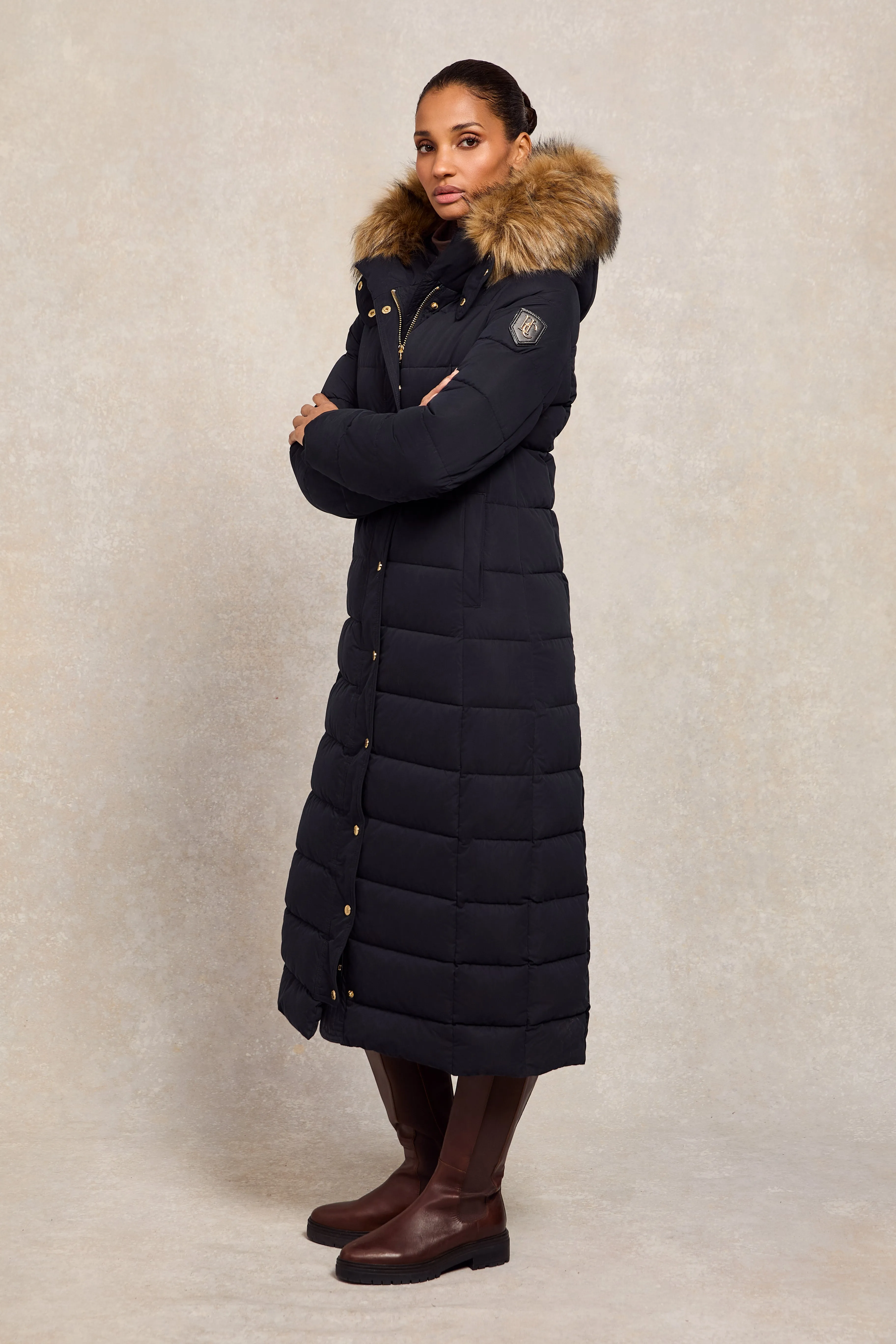 Stoneleigh Longline Coat (Ink Navy)