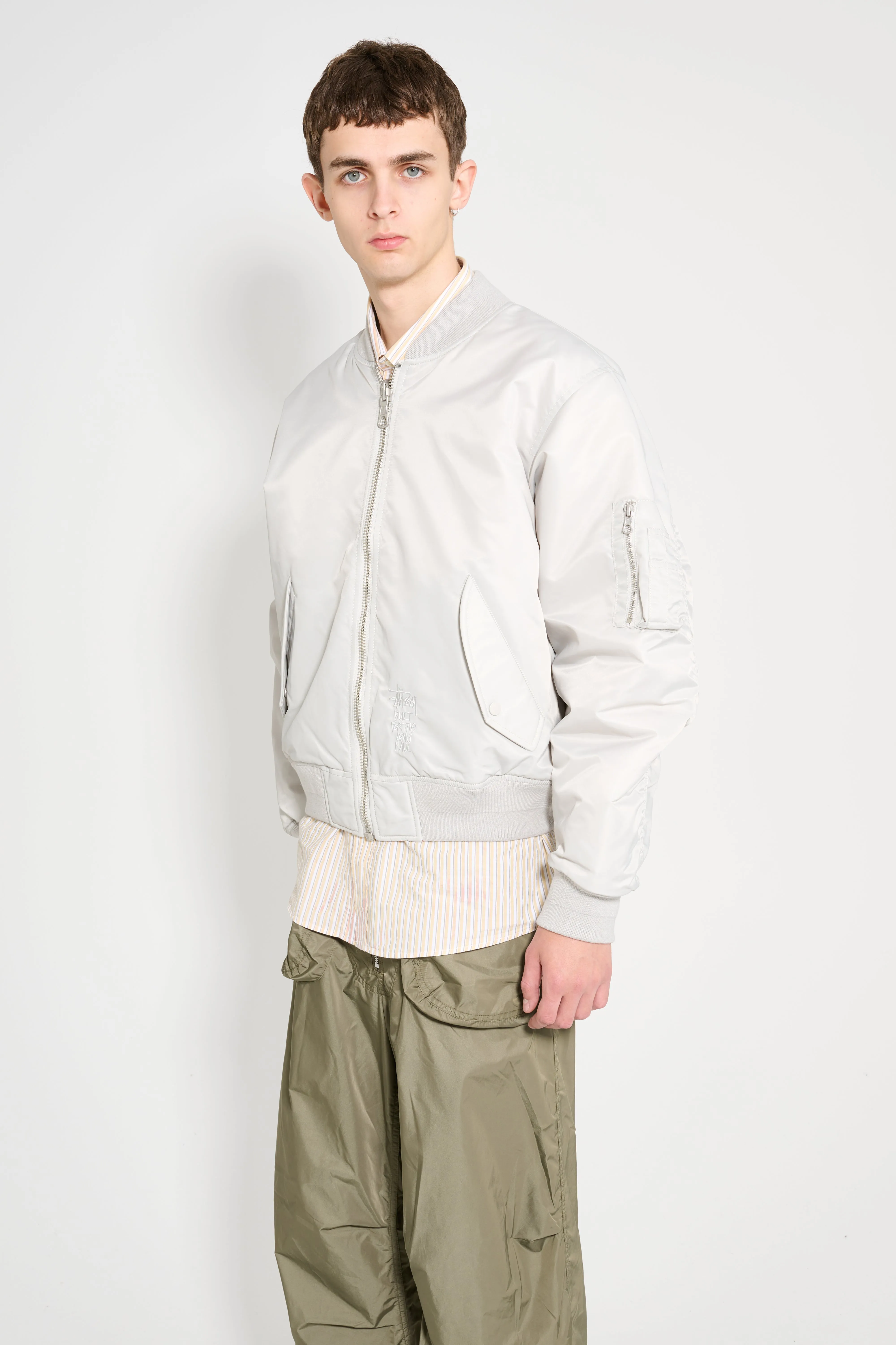 Stüssy Built Bomber Jacket Grey