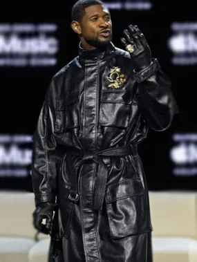 Super Bowl Usher Leather Coat