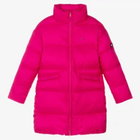 Teen Girls Pink Puffer Coat