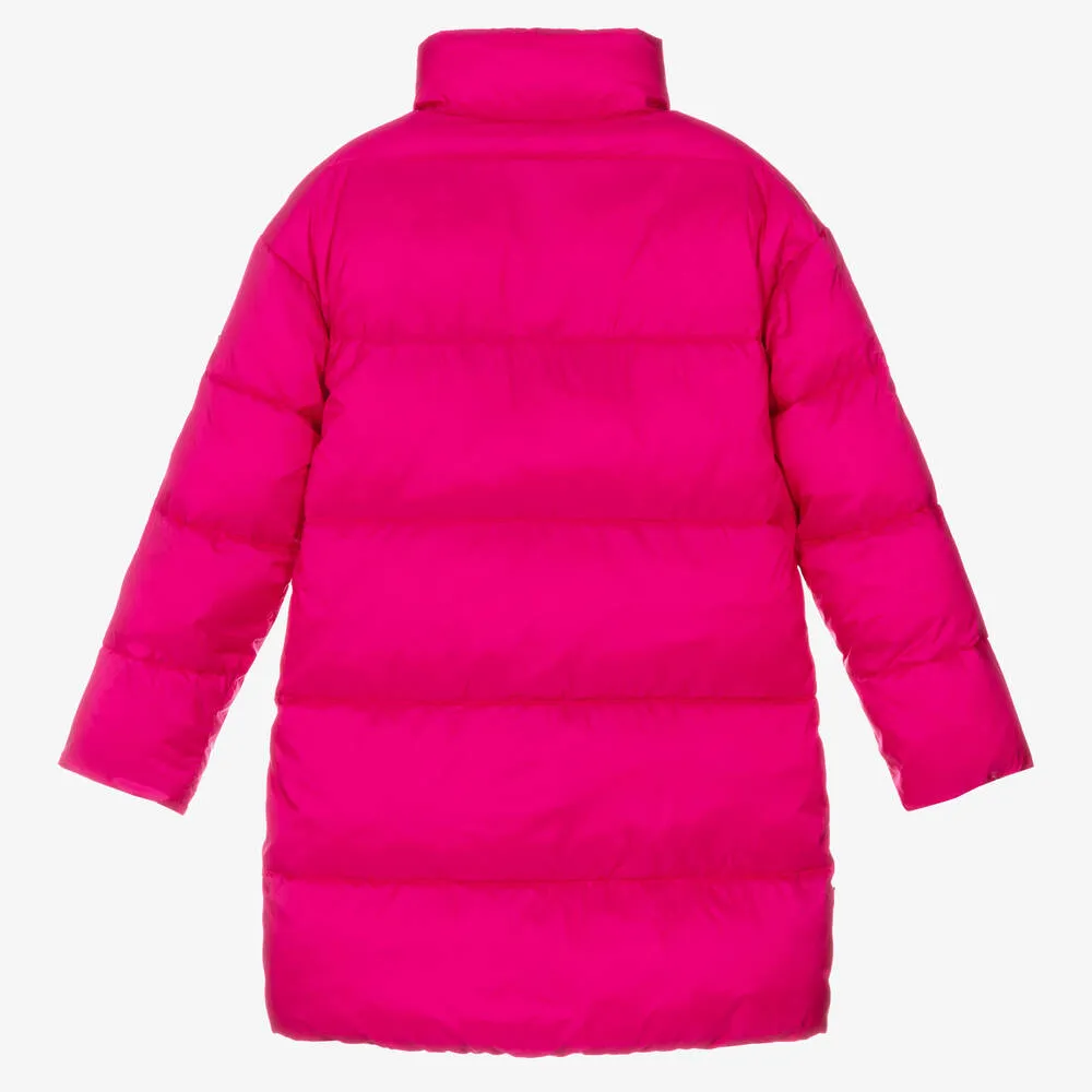 Teen Girls Pink Puffer Coat