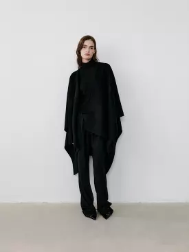 THE CASHMERE CAPE - BLACK