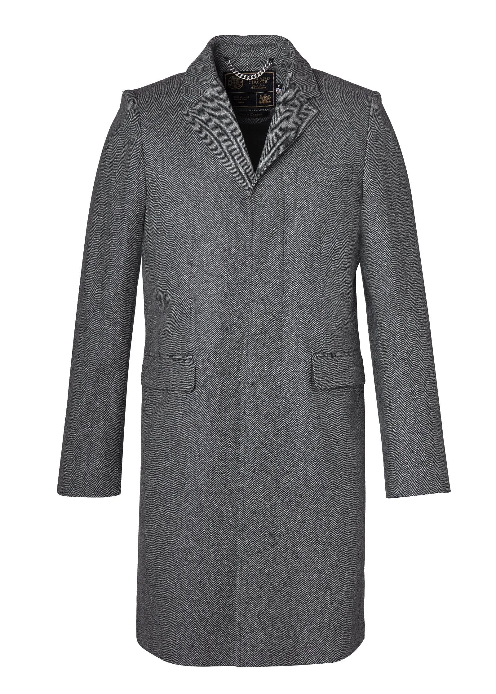 The Cheltenham Coat (Mono Herringbone)