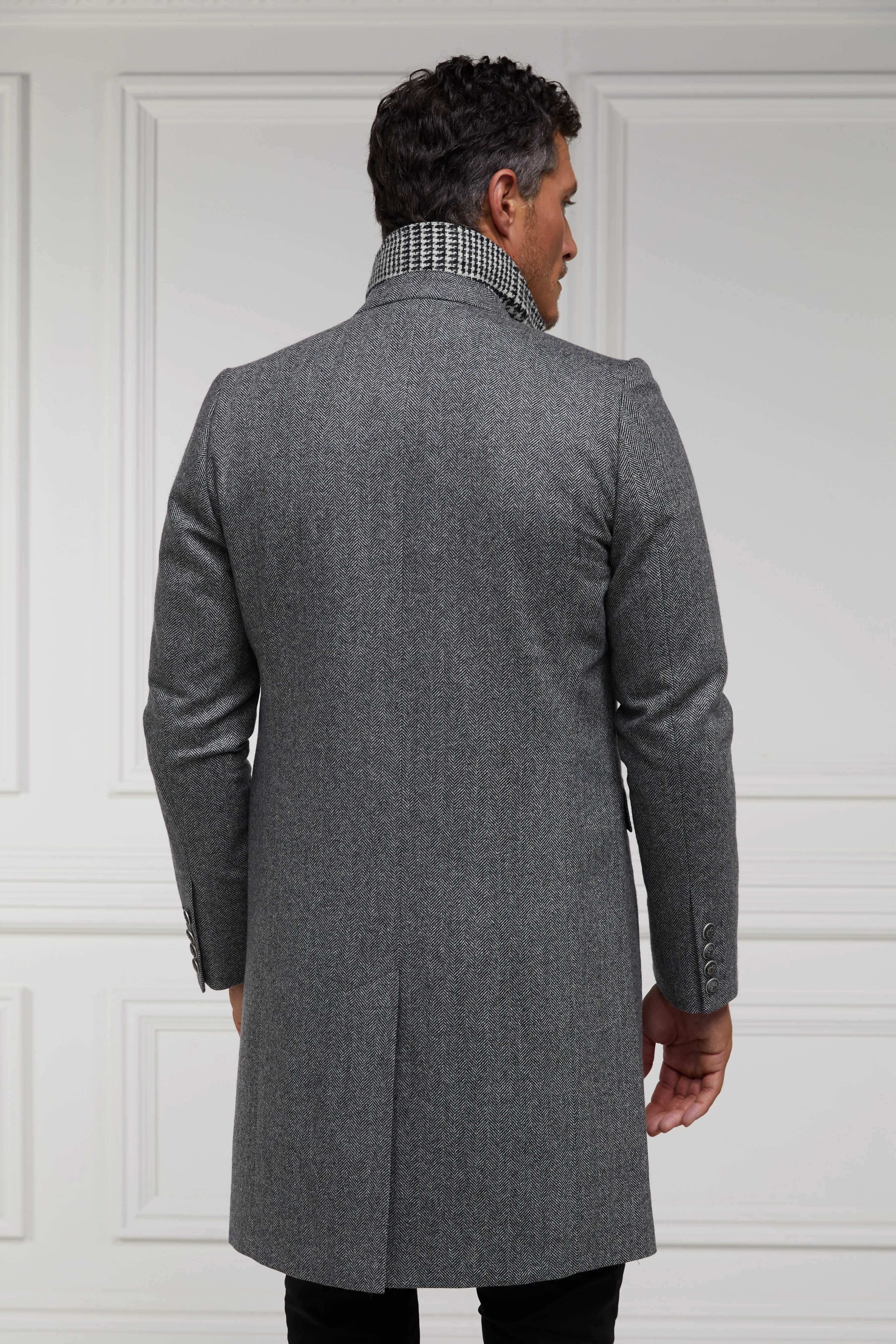 The Cheltenham Coat (Mono Herringbone)