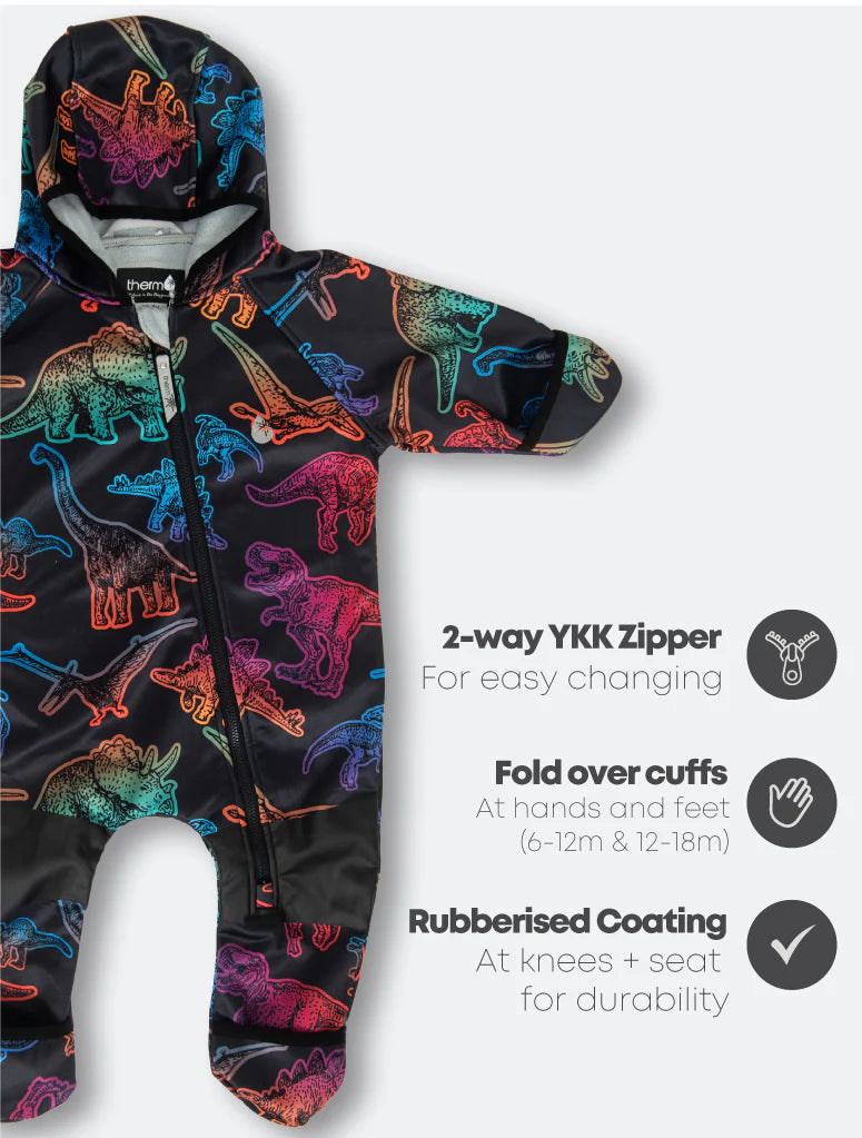 Therm All-Weather Onesie - Neon Dino