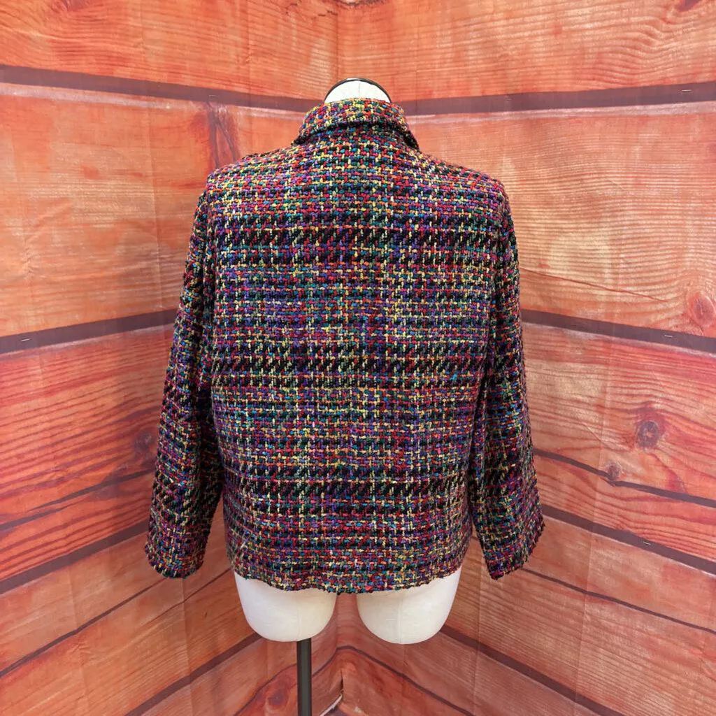 UNITS MULTI TWEED JACKET SIZE 18 TALL TCA