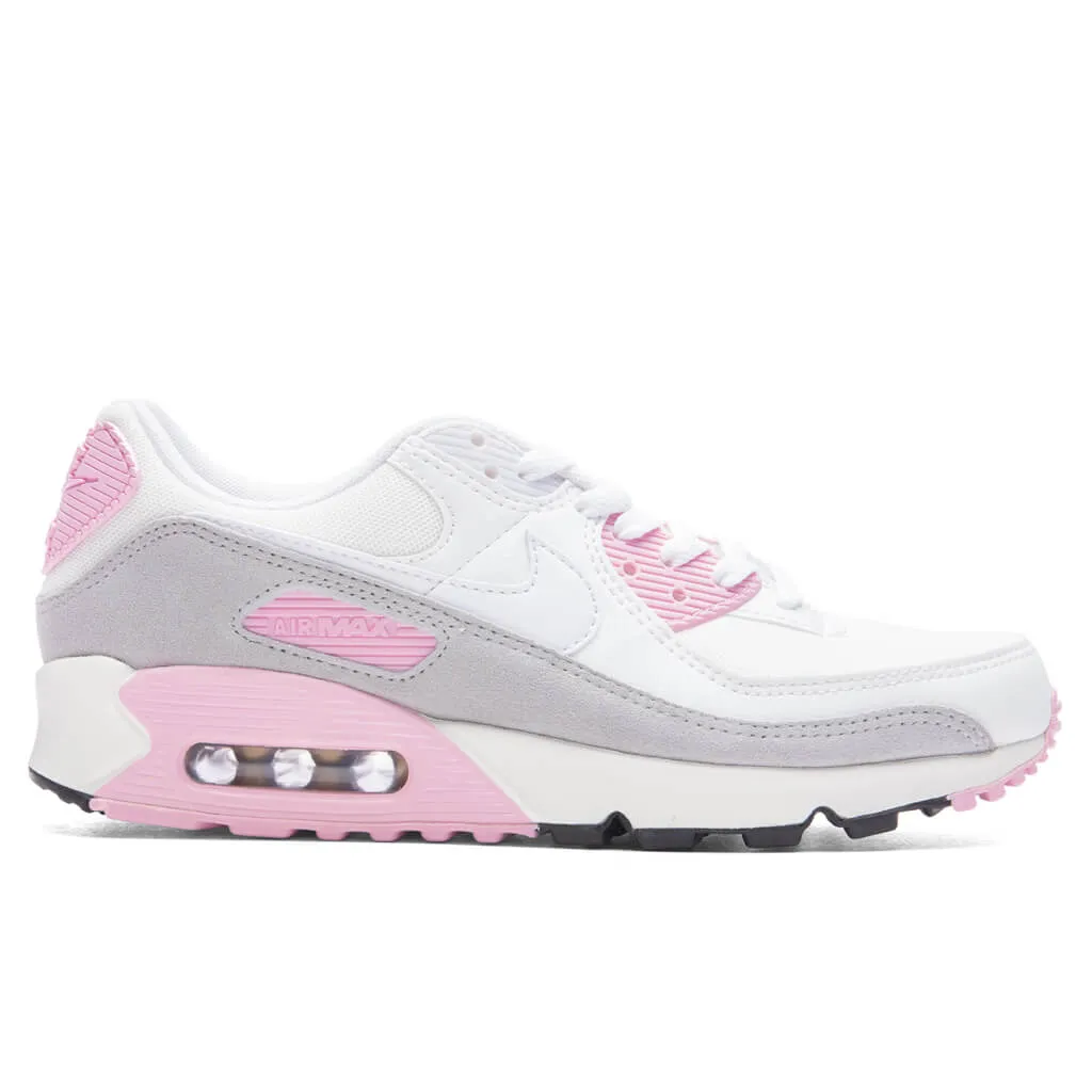 Women's Air Max 90 - White/Sail/Med Soft Pink