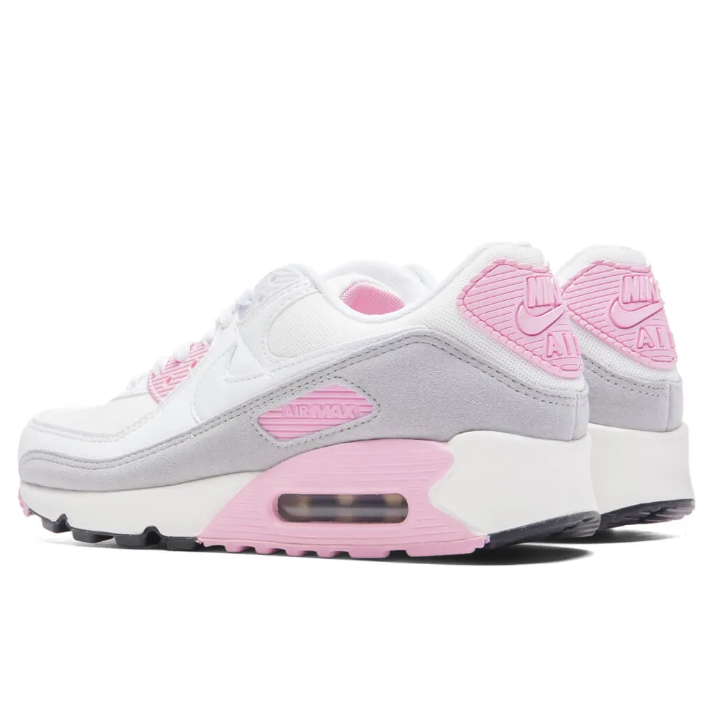 Women's Air Max 90 - White/Sail/Med Soft Pink