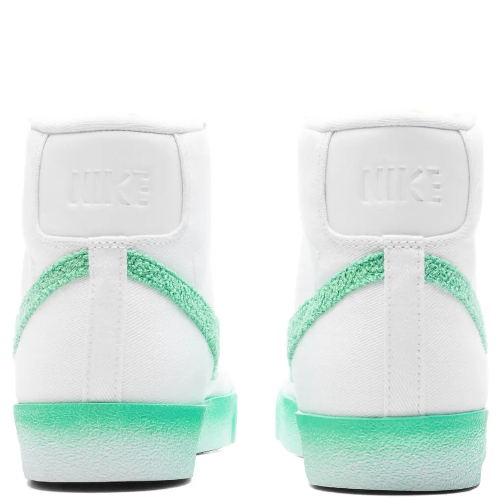 Women's Blazer Mid '77 - White/Spring Green/Barely Green