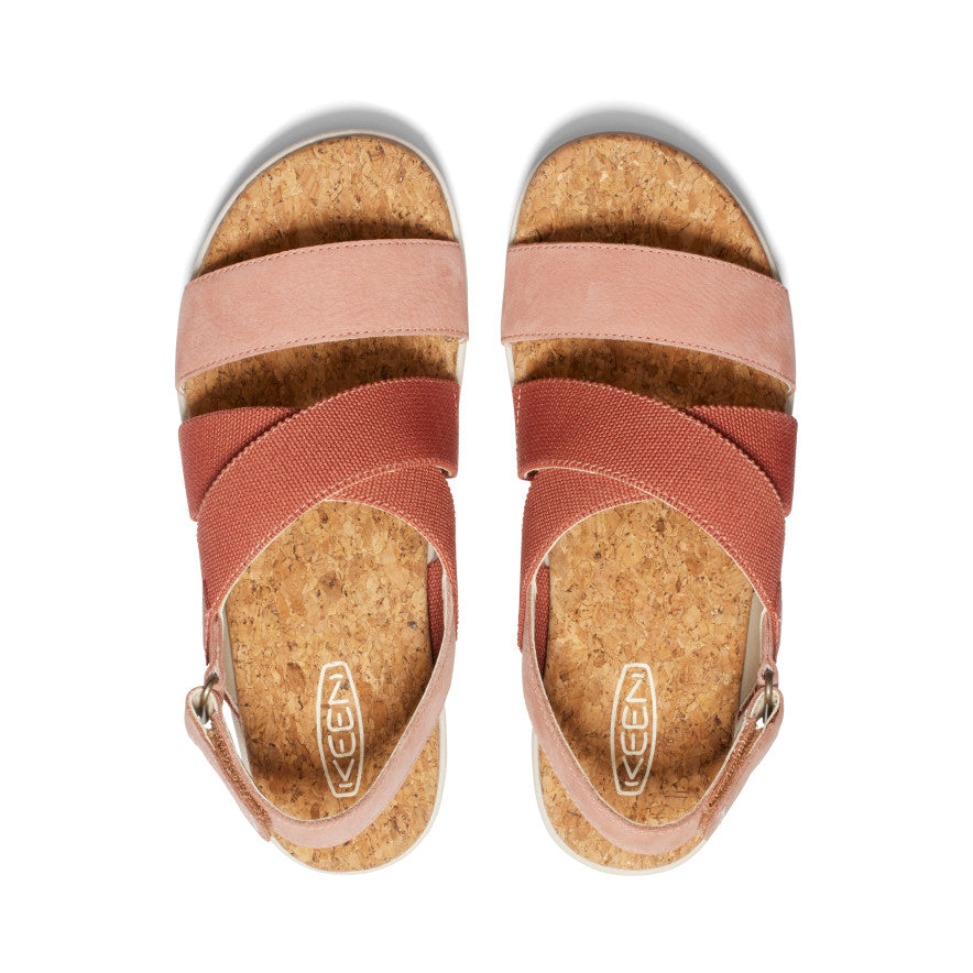 Women's Elle Criss Cross Sandal  |  Baked Clay/Cork