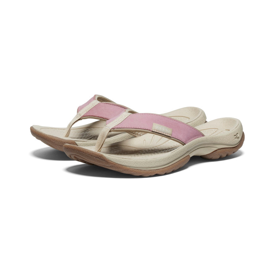 Women's Kona Leather Flip-Flop  |  Nostalgia Rose/Plaza Taupe