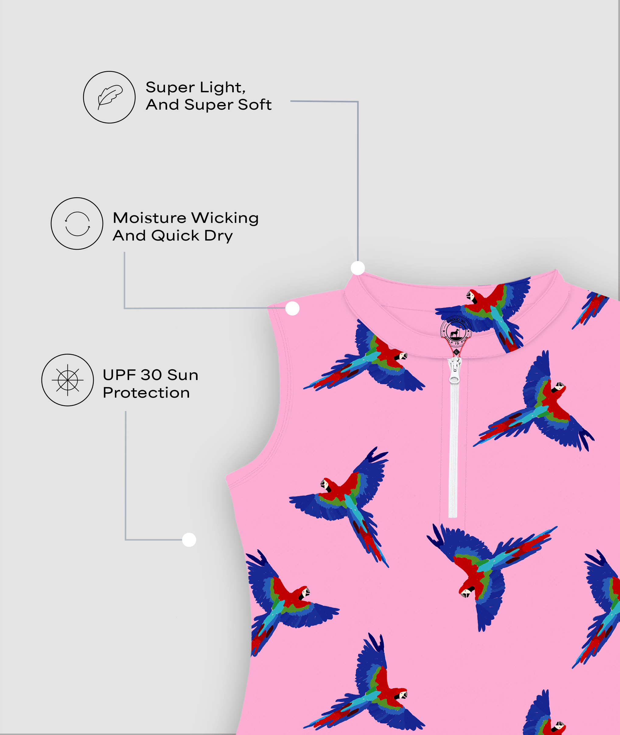 Women's Macaw - Pink