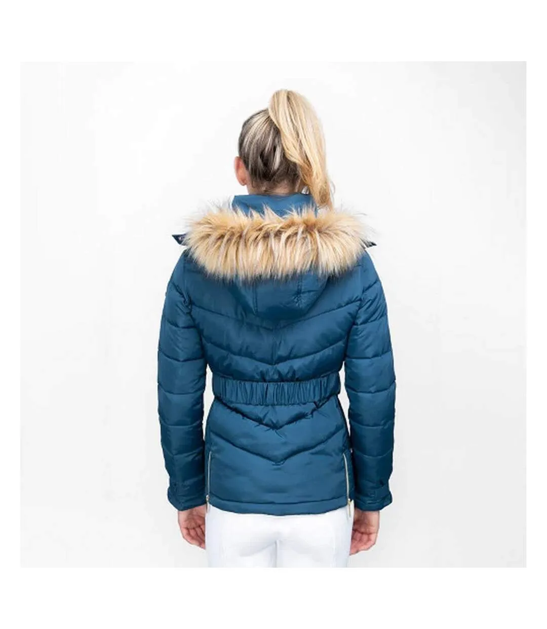Womens/ladies cornhill padded jacket cool slate blue Coldstream
